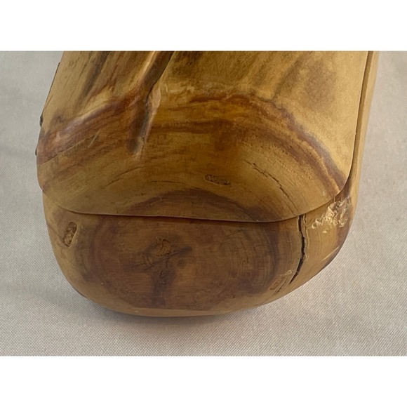 Trails End Colorado Rustic Live Edge Wood Log Hinged Keepsake Box 00845 - Picture 6 of 11